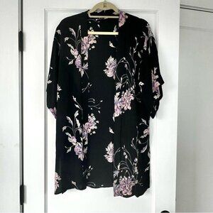 Women's Black and Purple Blouse